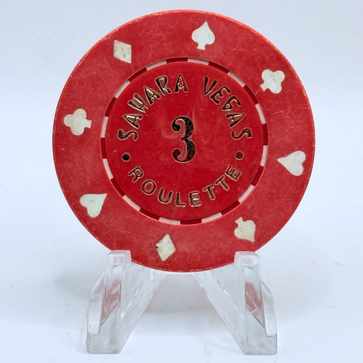 Sahara Las Vegas Nevada 1980s Series 403 Roulette Casino Chip V5437