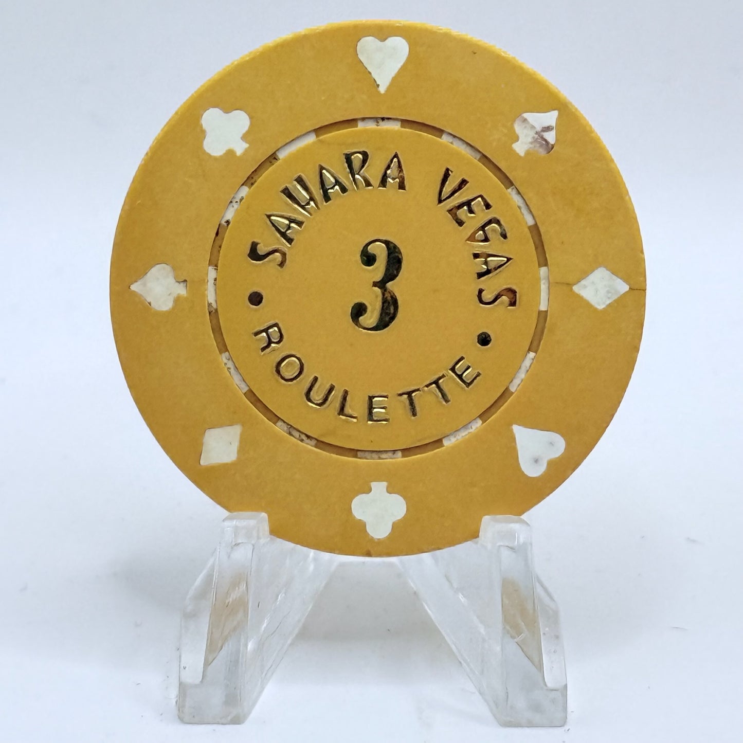 Sahara Las Vegas Nevada 1980s Series 403 Roulette Casino Chip V5437