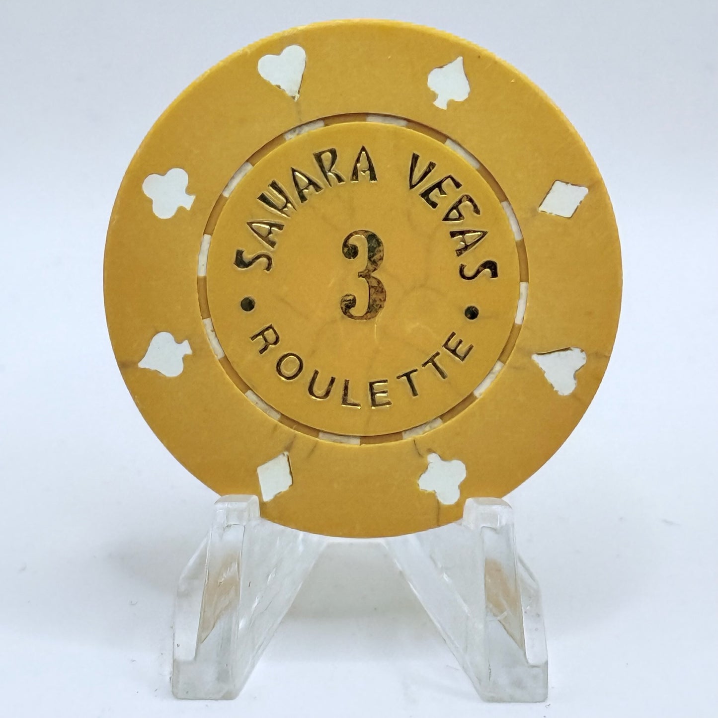 Sahara Las Vegas Nevada 1980s Series 403 Roulette Casino Chip V5437