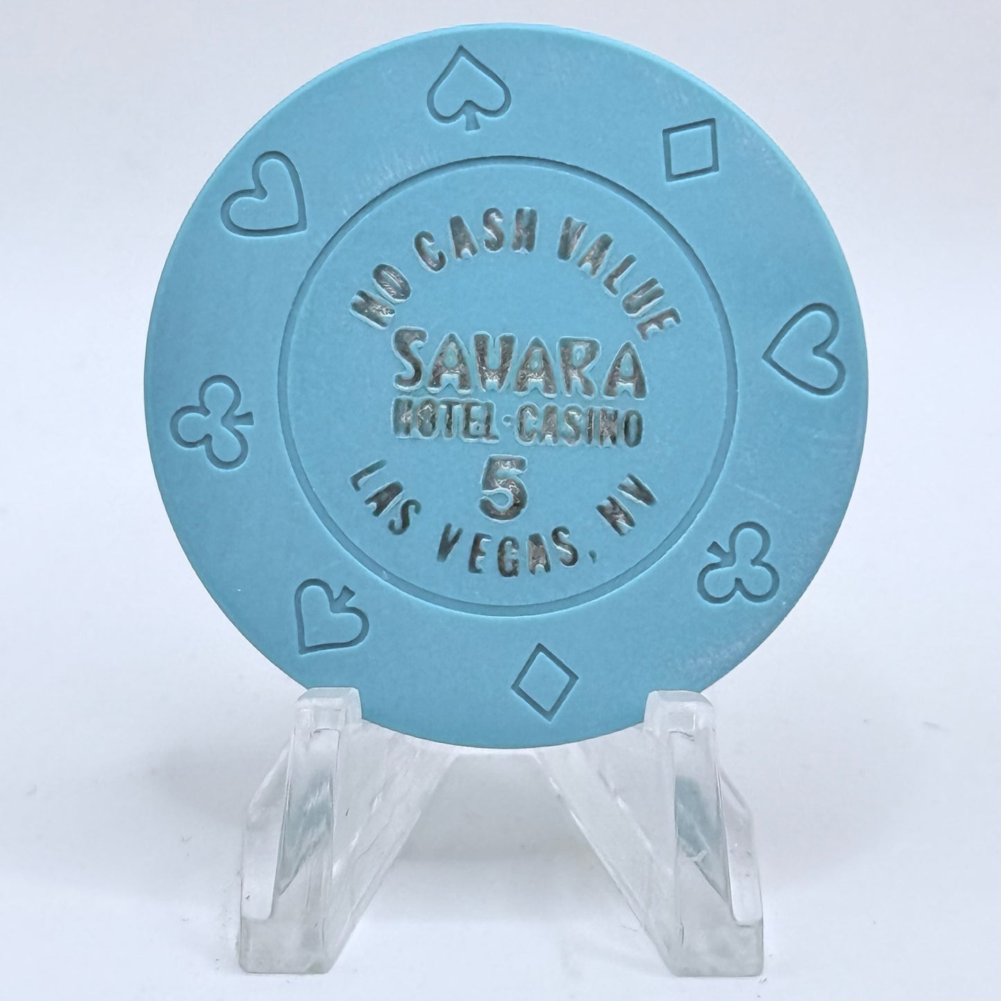 Sahara Las Vegas Nevada 1989 $5 NCV Casino Chip N0220