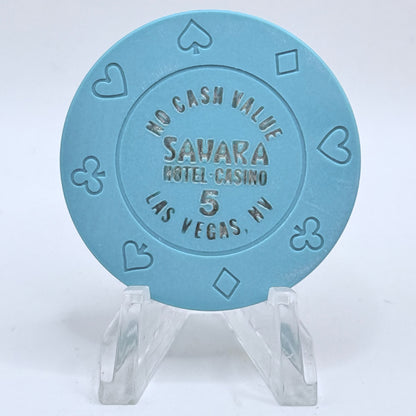 Sahara Las Vegas Nevada 1989 $5 NCV Casino Chip N0220