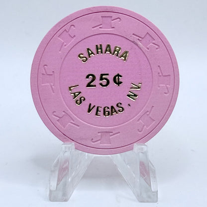 Sahara Las Vegas Nevada 1980s $0.25 Casino Chip N2108
