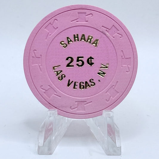 Sahara Las Vegas Nevada 1980s $0.25 Casino Chip N2108