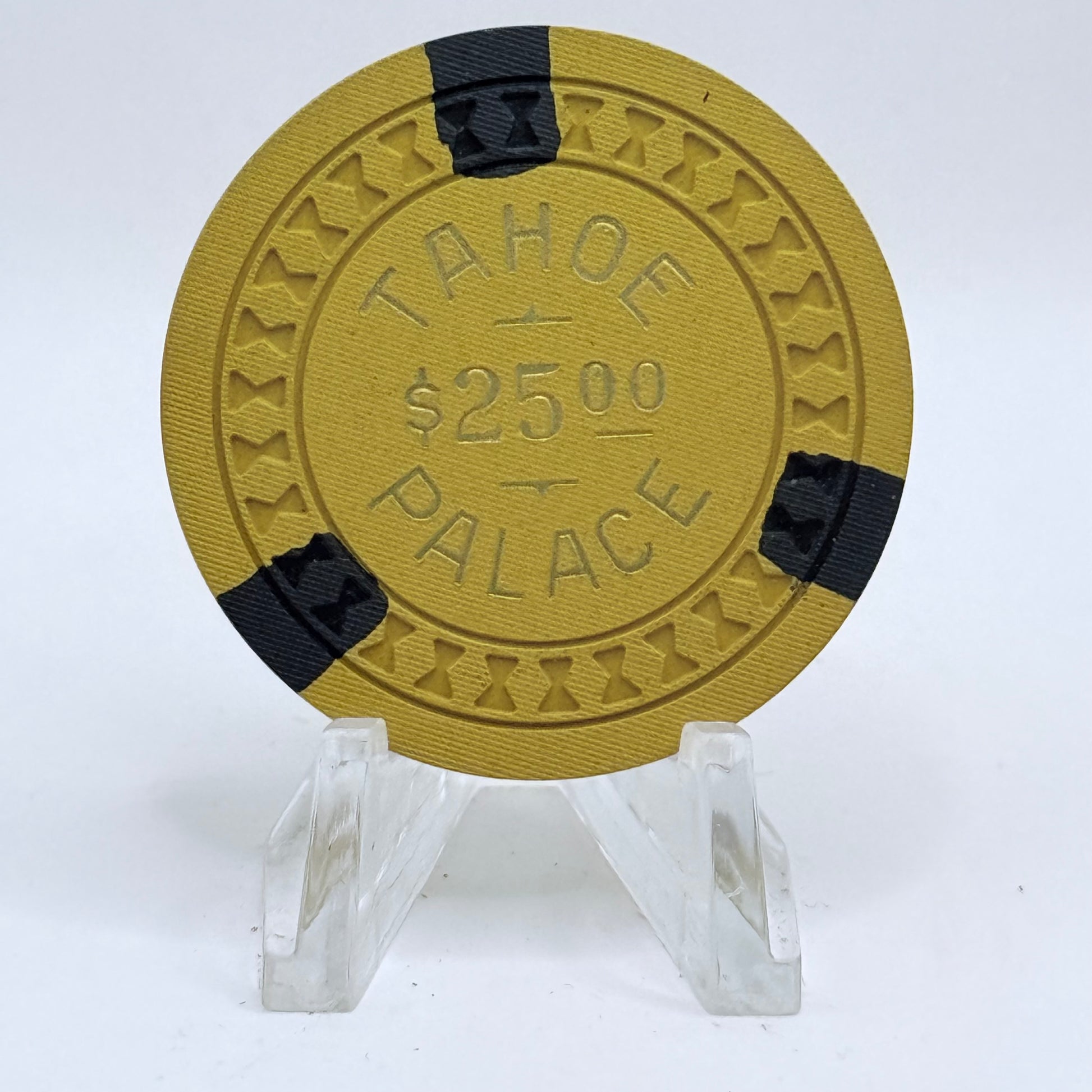 Tahoe Palace Lake Tahoe Nevada 1956 $25 Casino Chip N4859