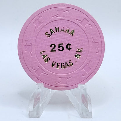 Sahara Las Vegas Nevada 1980s $0.25 Casino Chip N2108