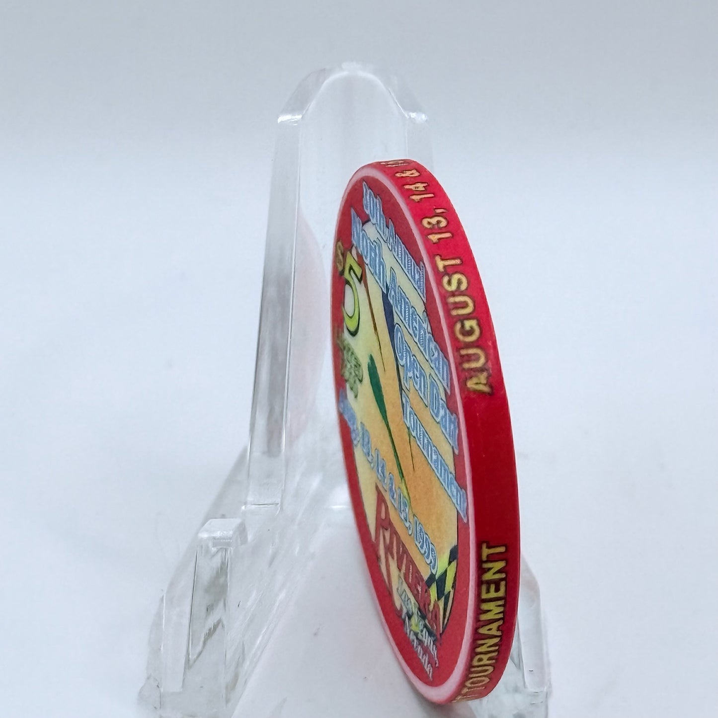 Riviera Las Vegas Nevada 1999 '30th Annual North American Open Dart Tournament' LE $5 Casino Chip V5380