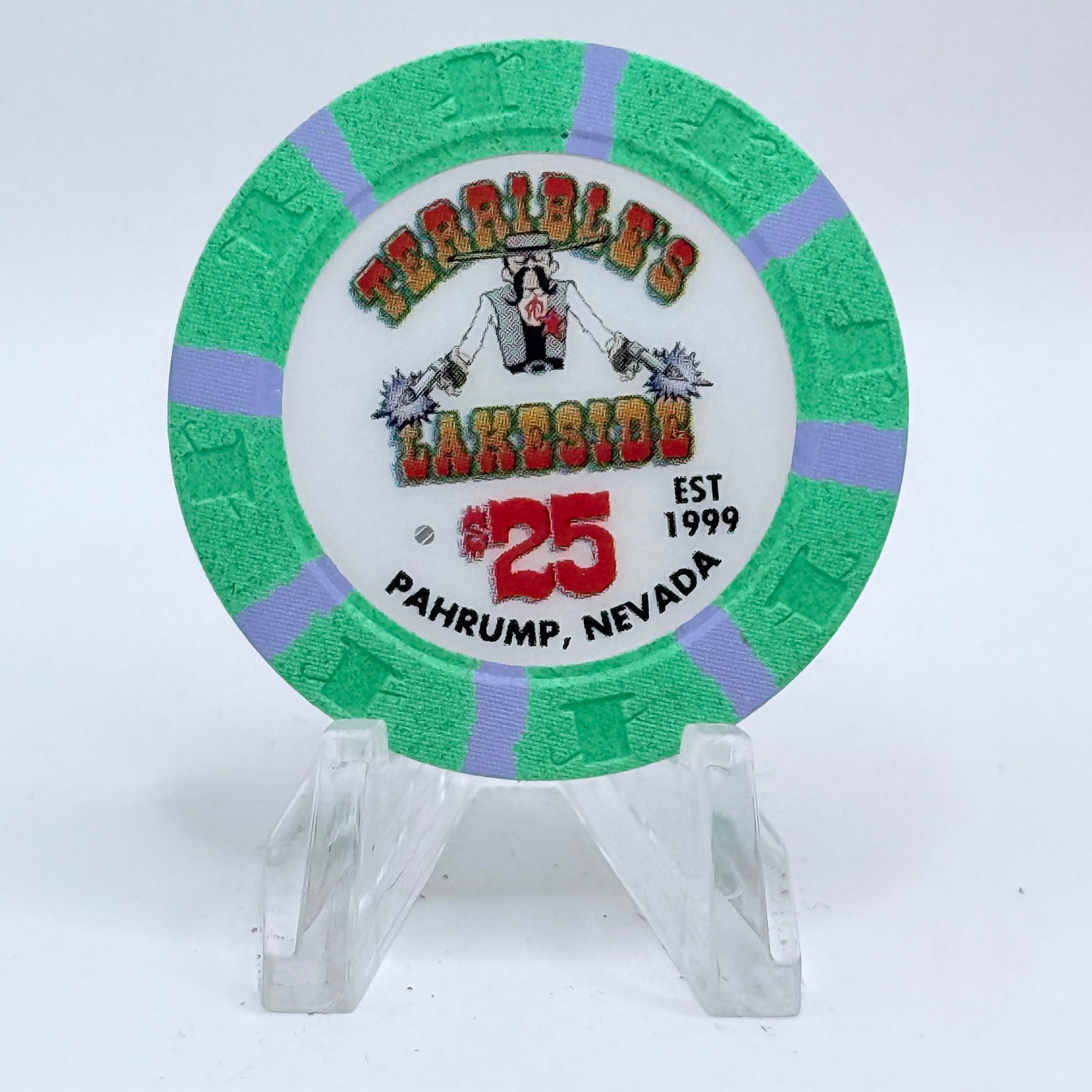 Terrible's Lakeside Casino Pahrump Nevada 1999 $25 Casino Chip V4911