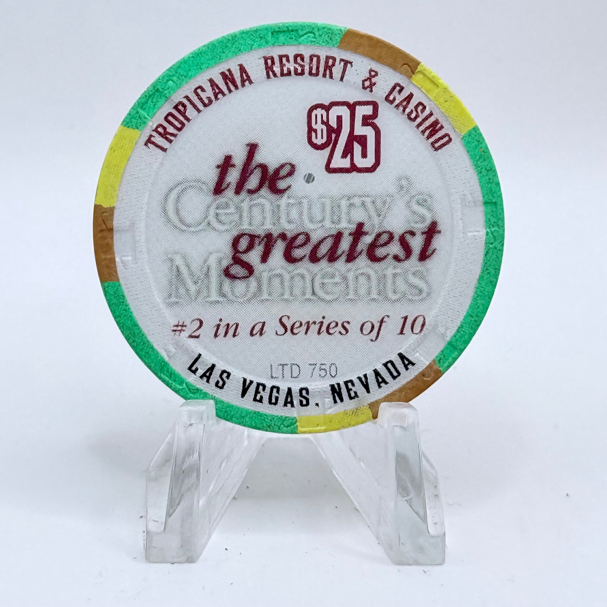 Tropicana Las Vegas Nevada 1999 Series 11 LE $25 Casino Chip V5878