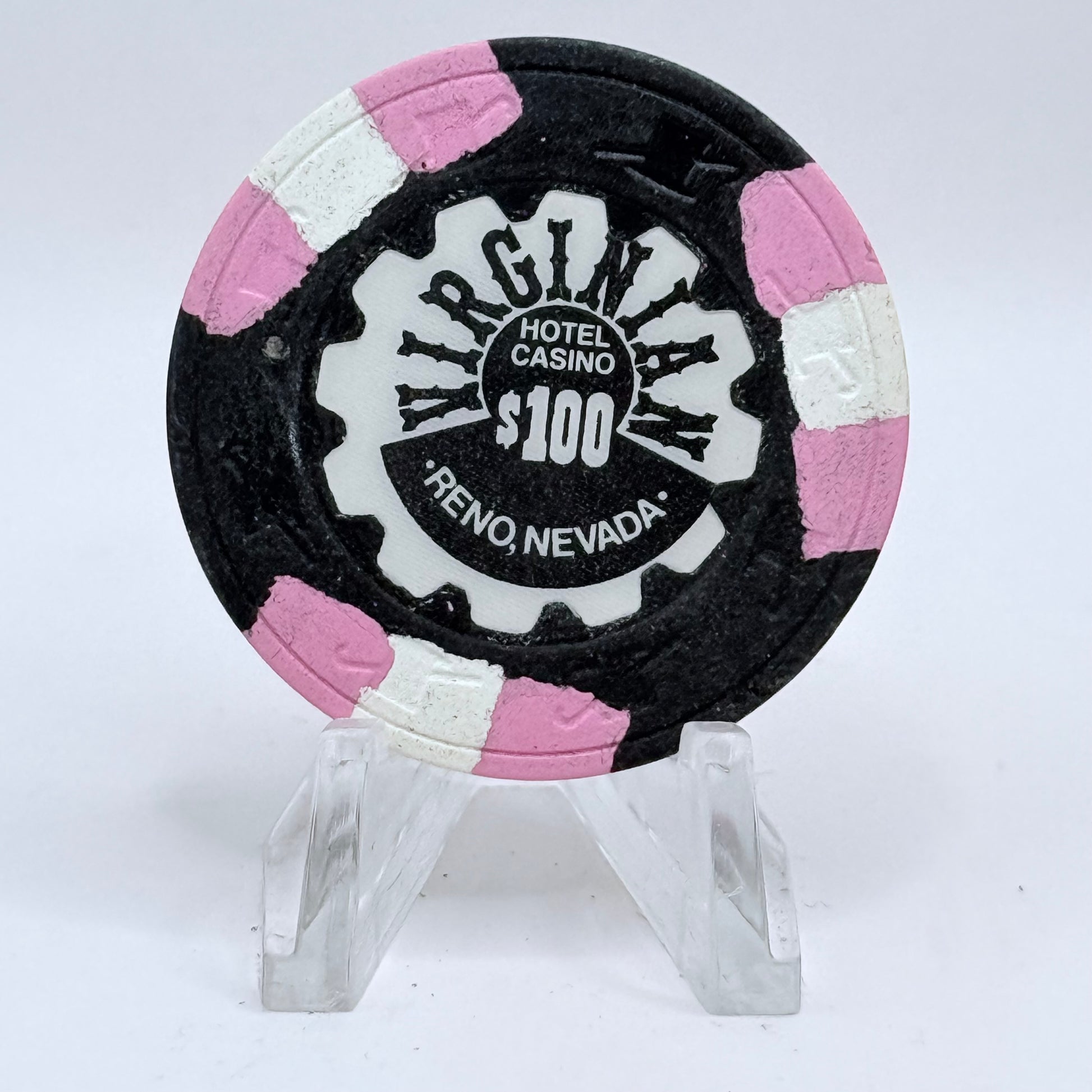 Virginian Reno Nevada 1989 $100 Casino Chip V6312