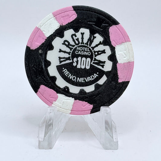 Virginian Reno Nevada 1989 $100 Casino Chip V6312