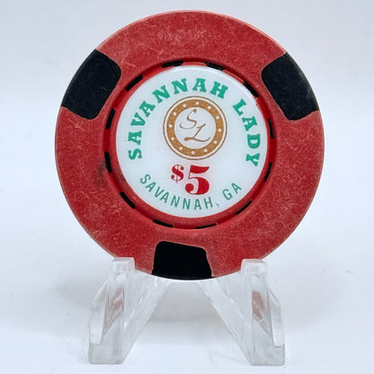Savannah Lady Savannah Georgia $5 Casino Chip