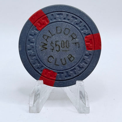 Waldorf Club Reno Nevada 1930s $5 Casino Chip N3400