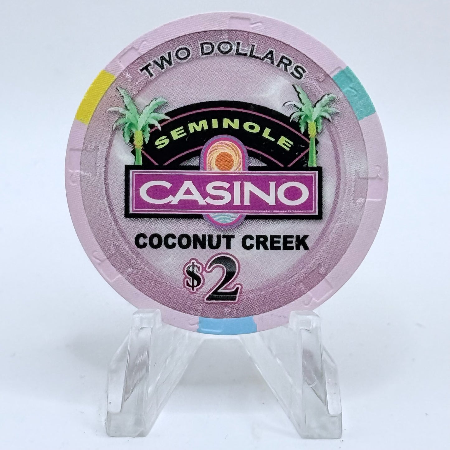 Seminole Indian Casino Coconut Creek Florida 2009 $2 Casino Chip