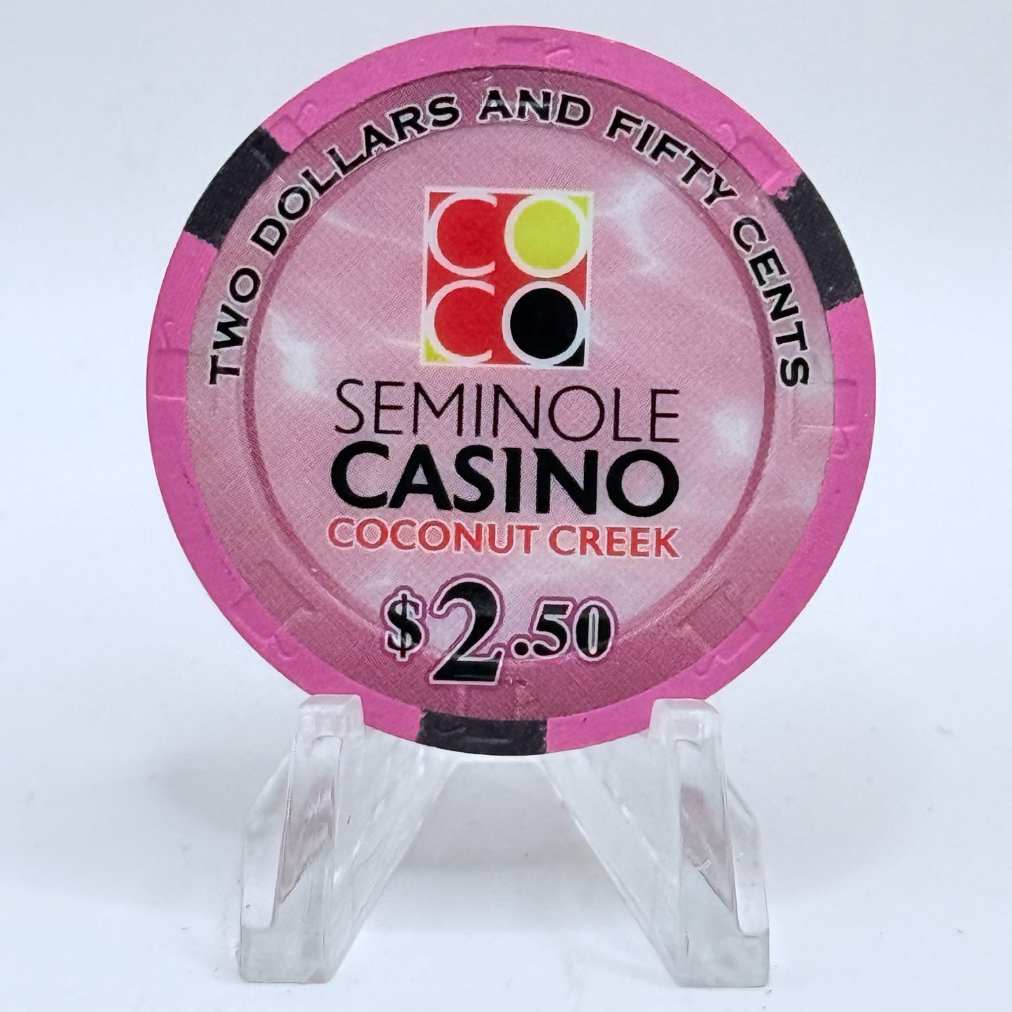 Seminole Indian Casino Coconut Creek Florida 2012 $2.50 Casino Chip