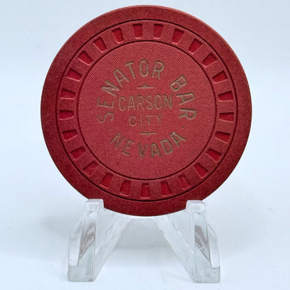 Senator Bar Carson City Nevada 1940s $0.50 Casino Chip N9063