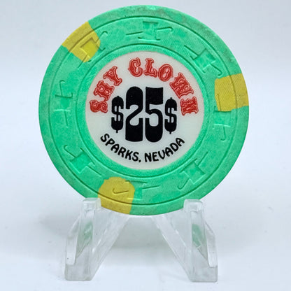 Shy Clown Sparks Nevada 1976 $25 Casino Chip N5529