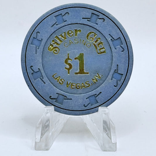 Silver City Las Vegas Nevada 1990s $1 Casino Chip N2870