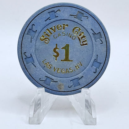 Silver City Las Vegas Nevada 1990s $1 Casino Chip N2870