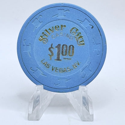 Silver City Las Vegas Nevada 1990s $1 Casino Chip N2876