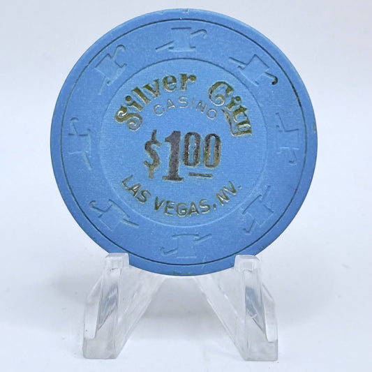 Silver City Las Vegas Nevada 1990s $1 Casino Chip N2876