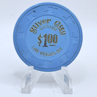 Silver City Las Vegas Nevada 1990s $1 Casino Chip N2876