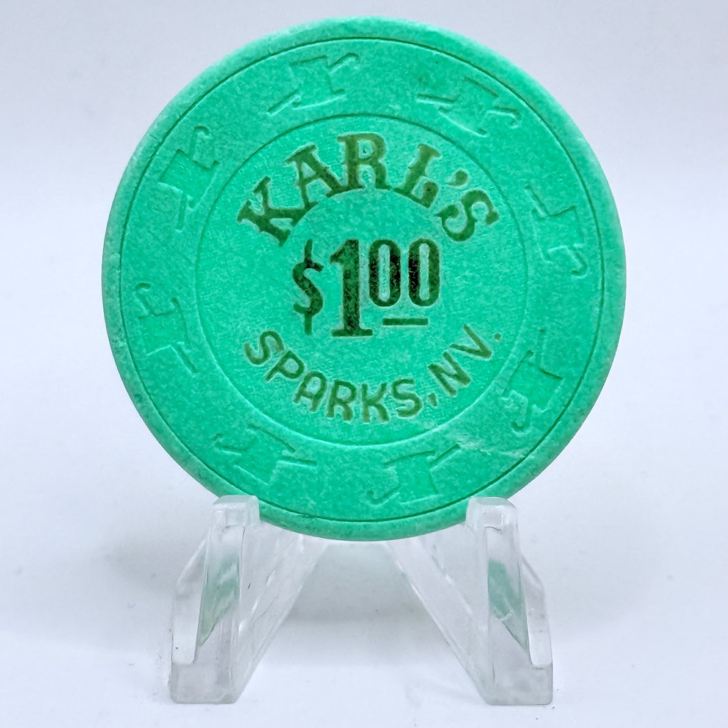 Silver Club (Karl's) Sparks Nevada 1989 $1 Casino Chip N2914