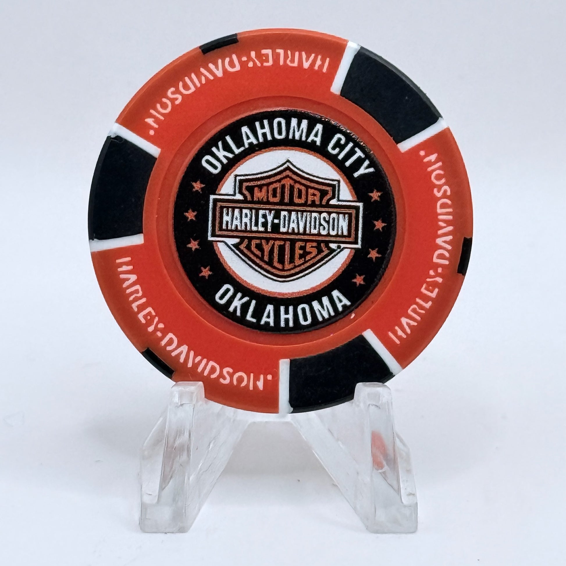 Harley-Davidson - World Oklahoma City Oklahoma Series 4 Advertising Chips