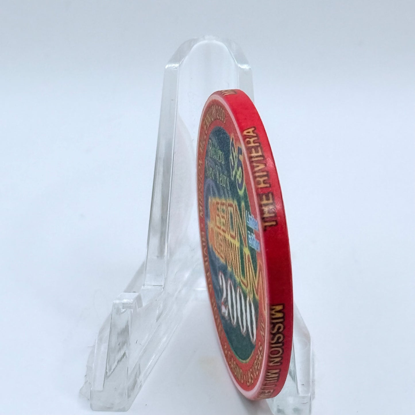 Riviera Las Vegas Nevada 1999 'Mission Millennium' LE $5 Casino Chip V5408