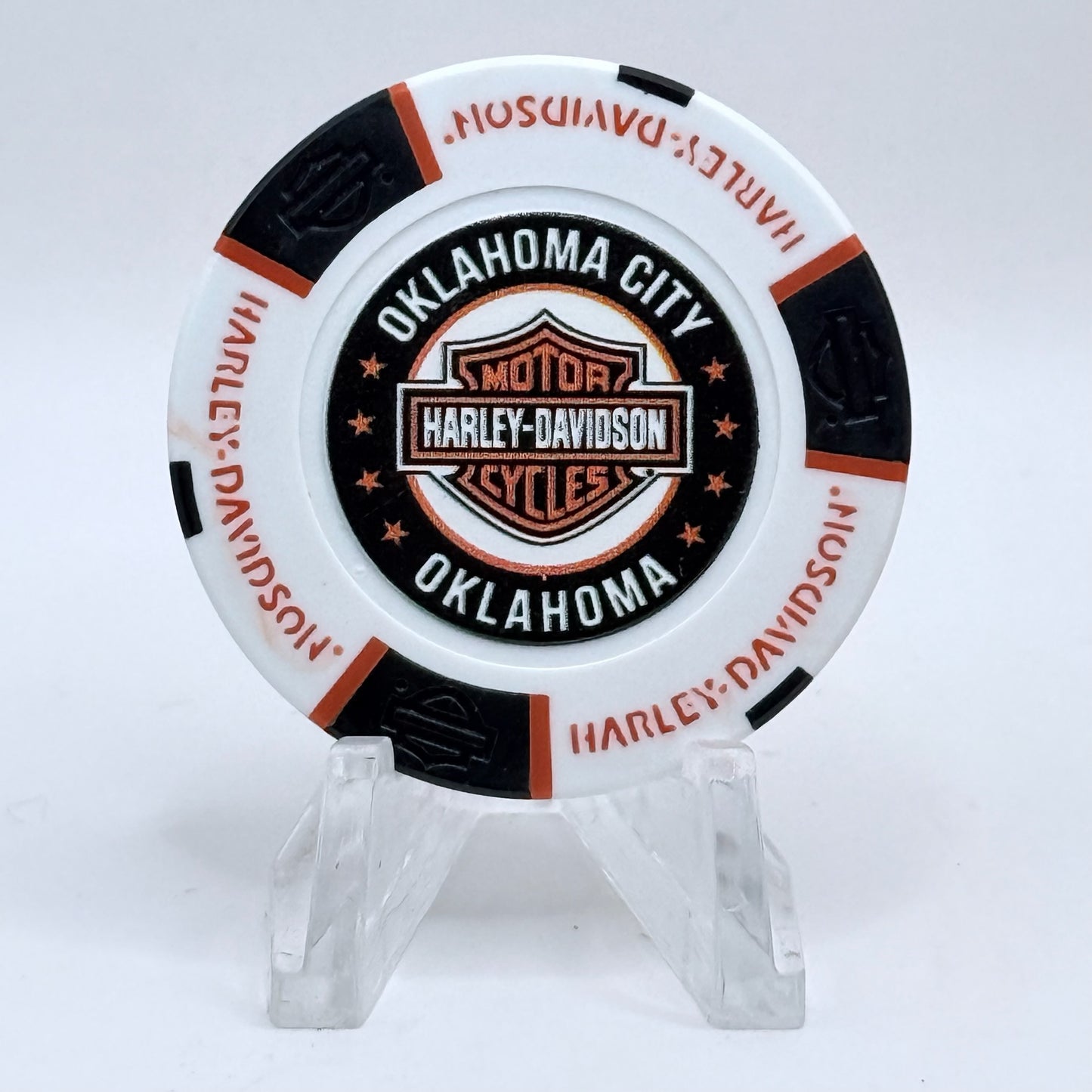 Harley-Davidson - World Oklahoma City Oklahoma Series 4 Advertising Chips