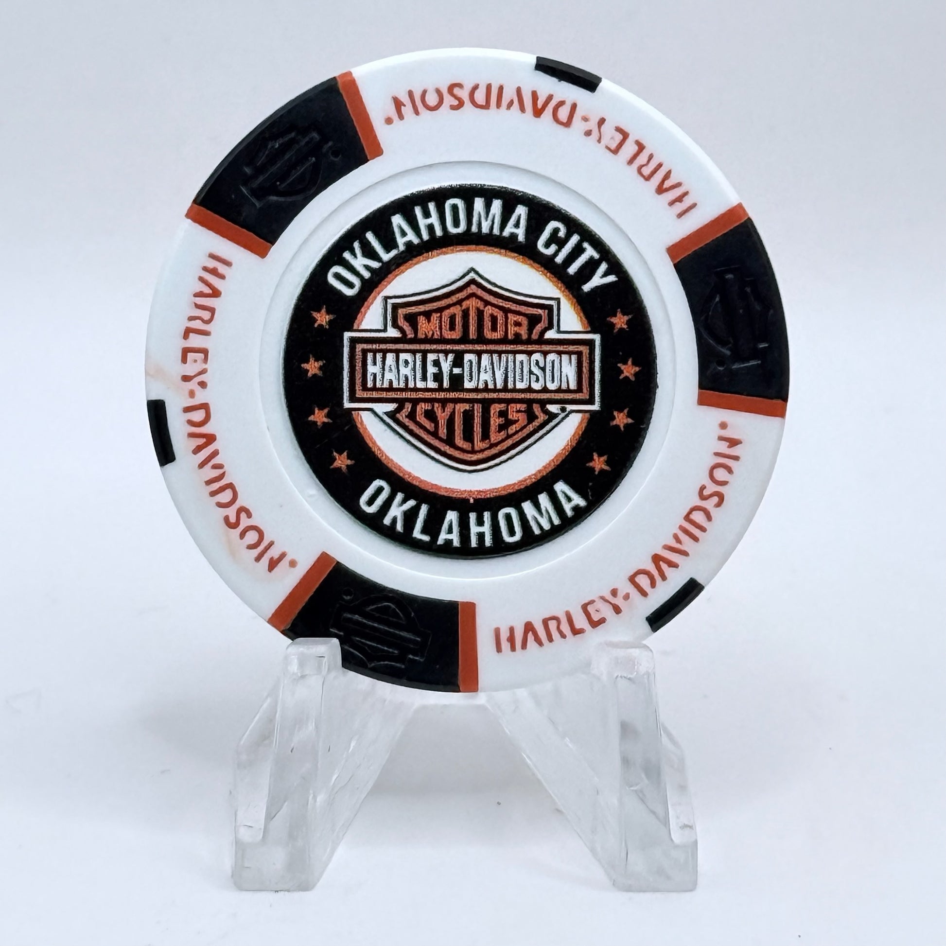 Harley-Davidson - World Oklahoma City Oklahoma Series 4 Advertising Chips