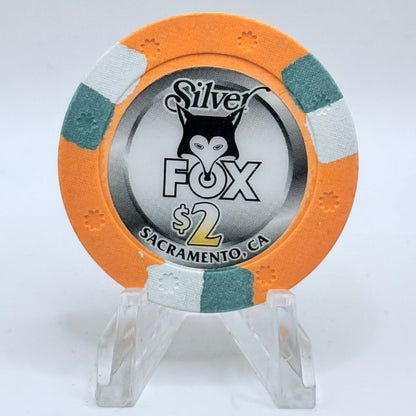 Silver Fox Casino Sacramento California $2 Casino Chip