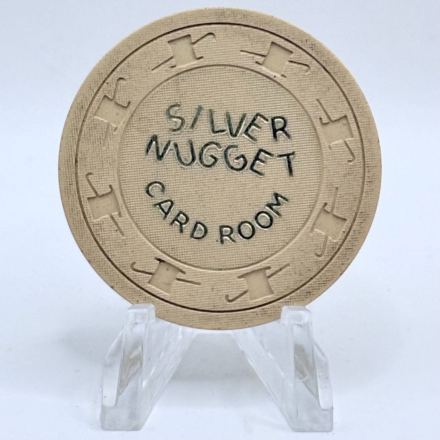 Silver Nugget N. Las Vegas Nevada 1960s $1 NCV Casino Chip N2890