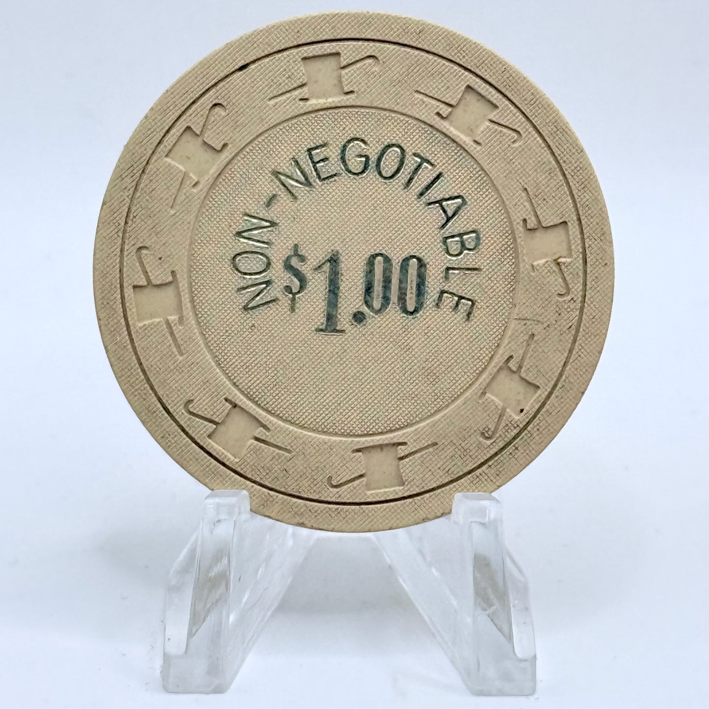 Silver Nugget N. Las Vegas Nevada 1960s $1 NCV Casino Chip N2890