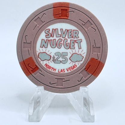 Silver Nugget N. Las Vegas Nevada 1965 $25 Casino Chip N7212