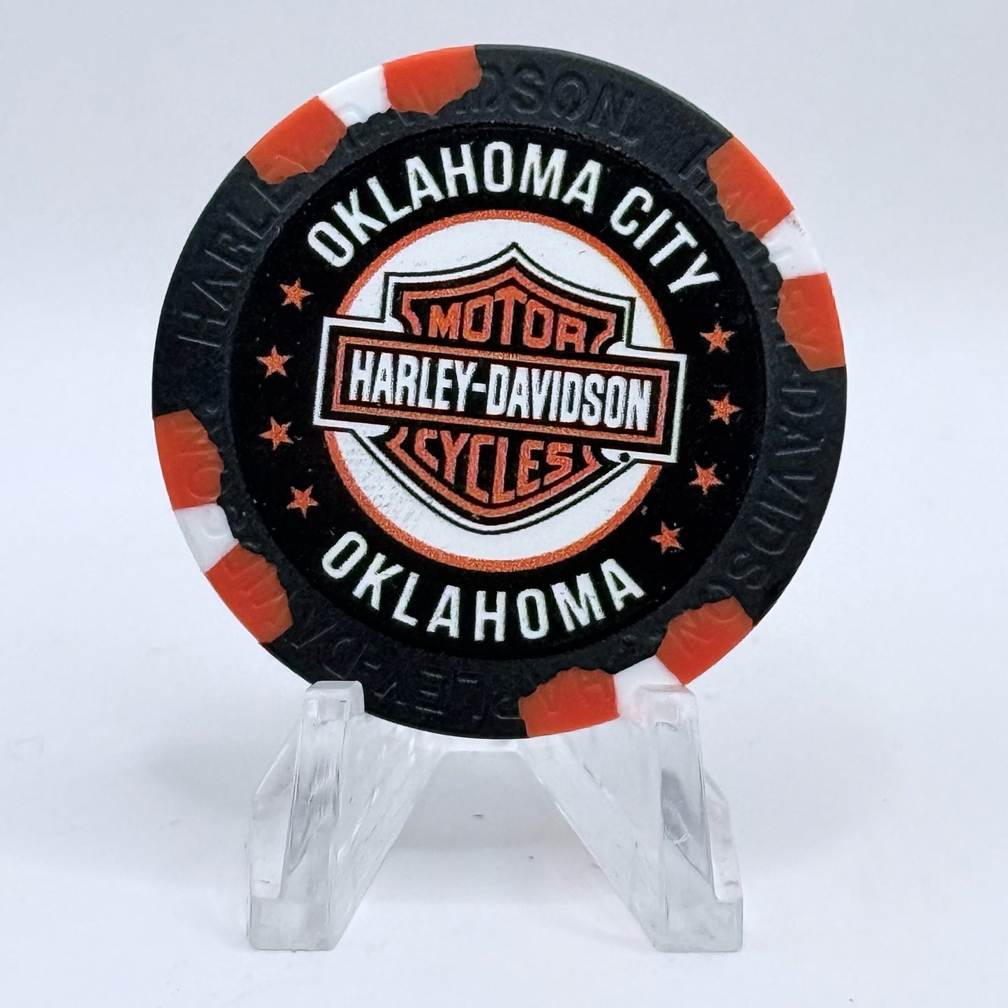 Harley-Davidson - World Oklahoma City Oklahoma Series 4 Advertising Chips