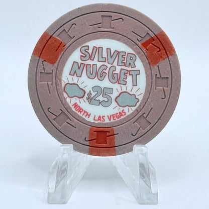 Silver Nugget N. Las Vegas Nevada 1965 $25 Casino Chip N7212