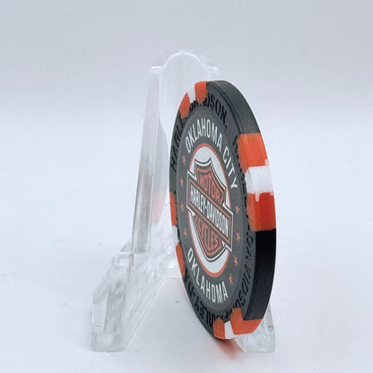 Harley-Davidson - World Oklahoma City Oklahoma Series 4 Advertising Chips