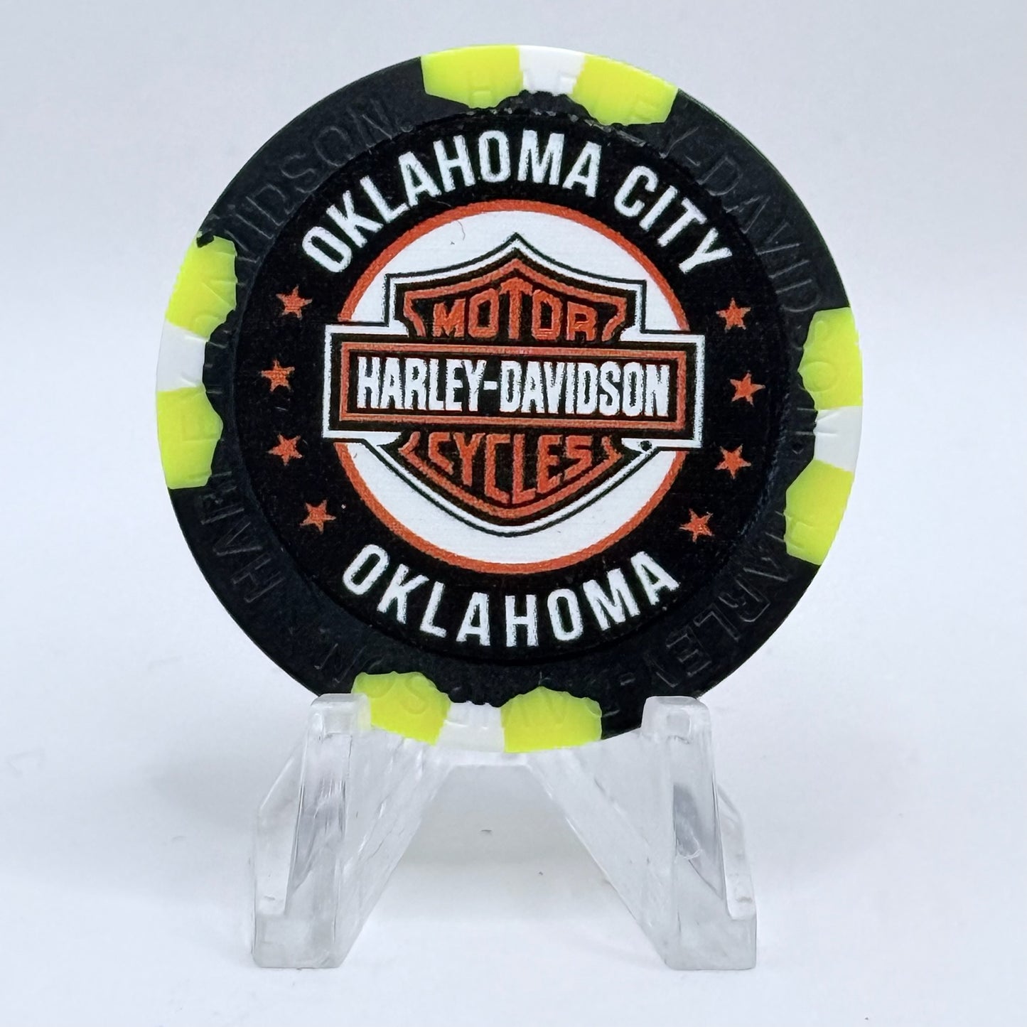 Harley-Davidson - World Oklahoma City Oklahoma Series 4 Advertising Chips