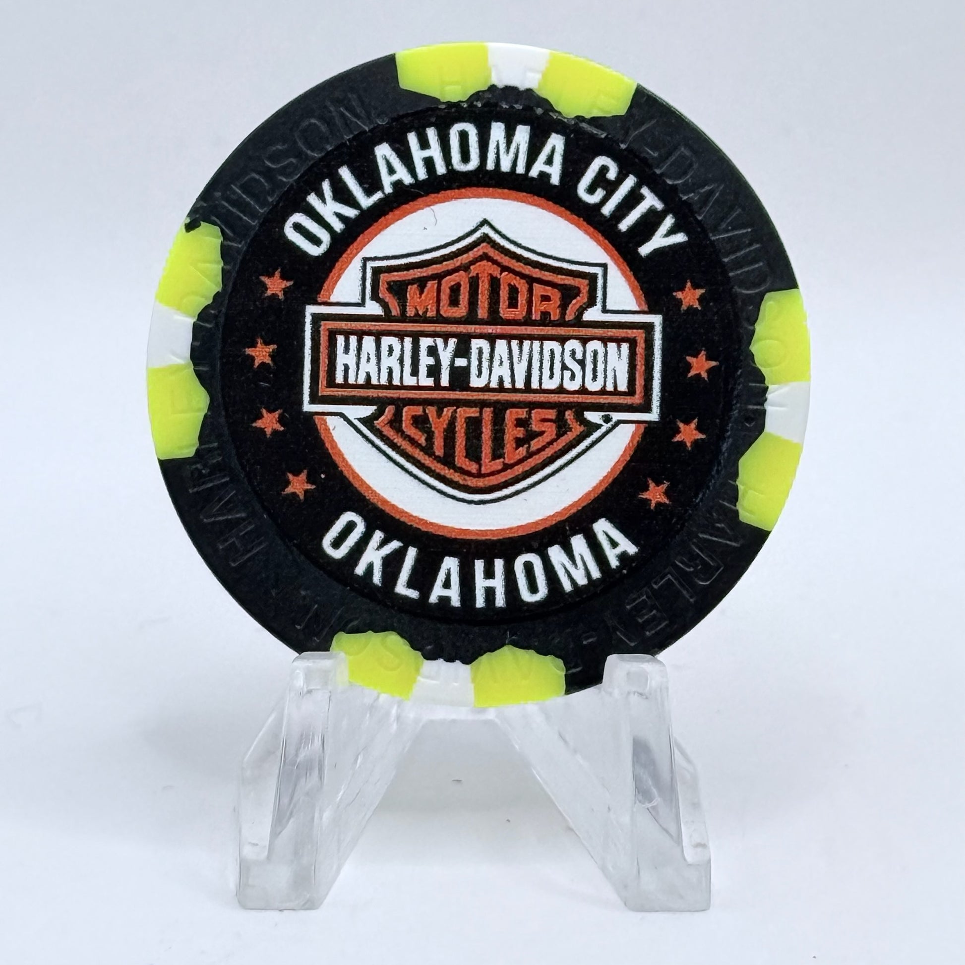 Harley-Davidson - World Oklahoma City Oklahoma Series 4 Advertising Chips