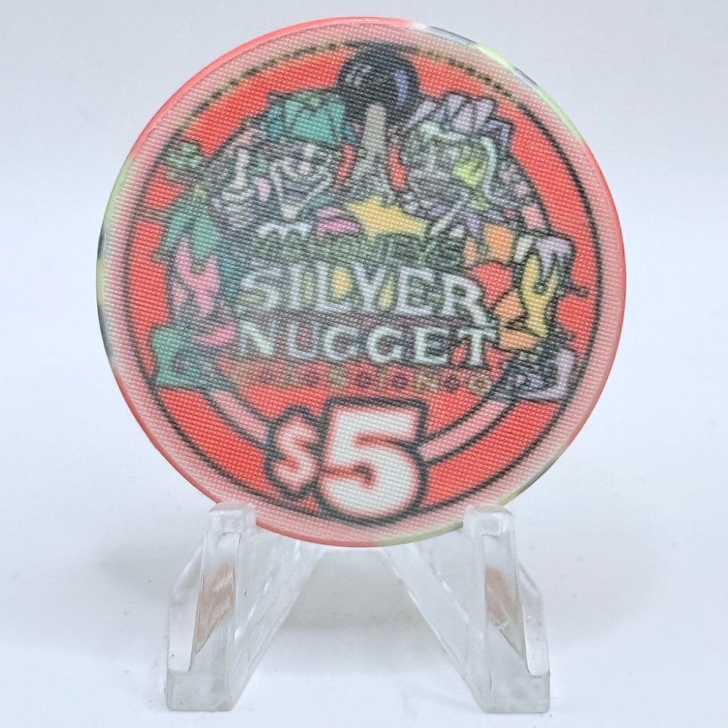 Mahoney's Silver Nugget N. Las Vegas Nevada 1995 'Christmas' LE $5 Casino Chip N0600