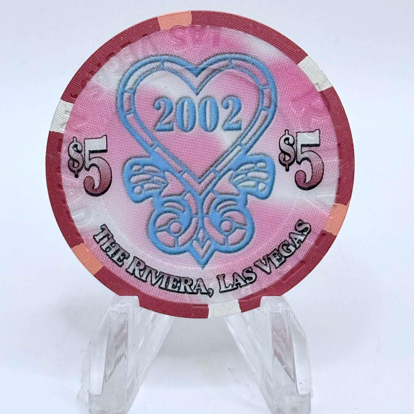 Riviera Las Vegas Nevada 2002 'Wedding Chapel' LE $5 Casino Chip V9656