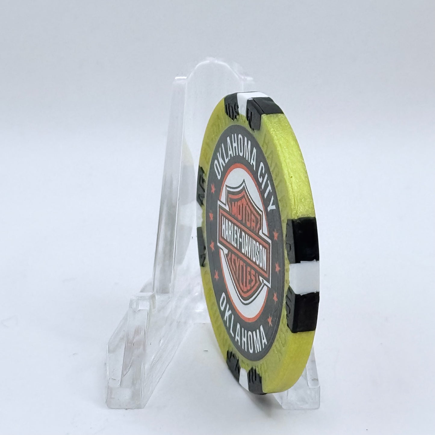 Harley-Davidson - World Oklahoma City Oklahoma Series 4 Advertising Chips