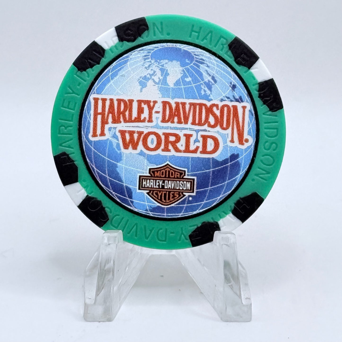 Harley-Davidson - World Oklahoma City Oklahoma Series 4 Advertising Chips