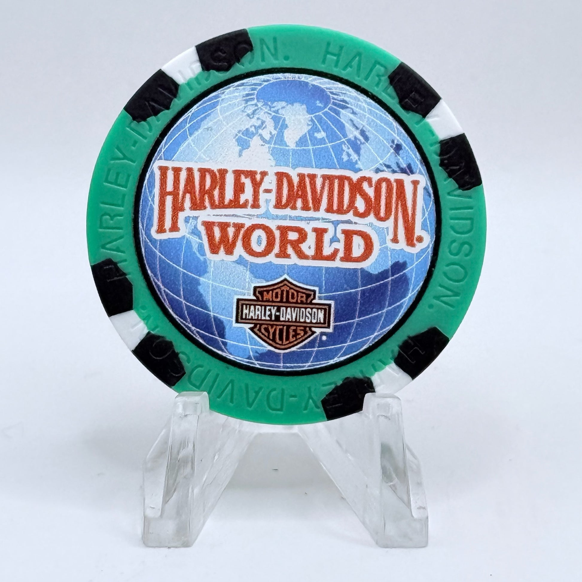 Harley-Davidson - World Oklahoma City Oklahoma Series 4 Advertising Chips