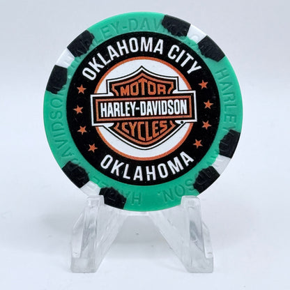 Harley-Davidson - World Oklahoma City Oklahoma Series 4 Advertising Chips