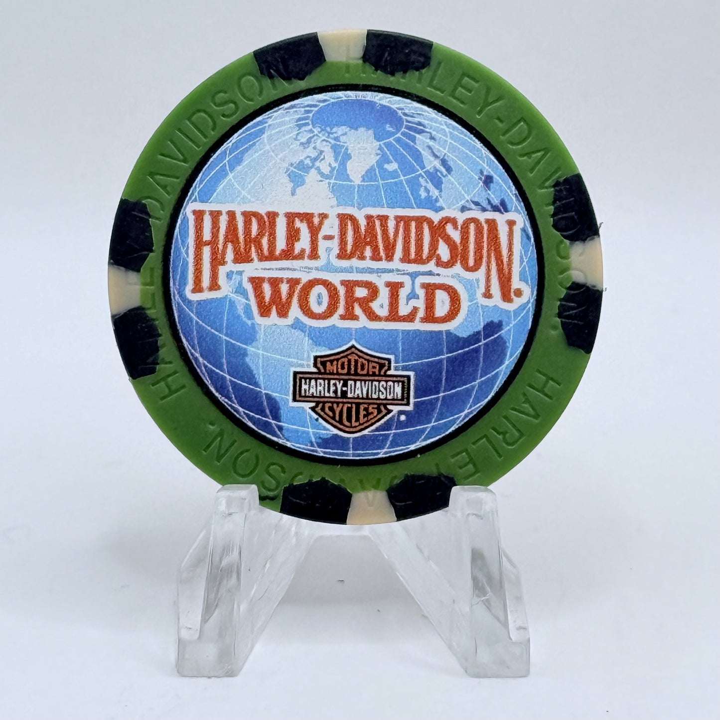 Harley-Davidson - World Oklahoma City Oklahoma Series 4 Advertising Chips