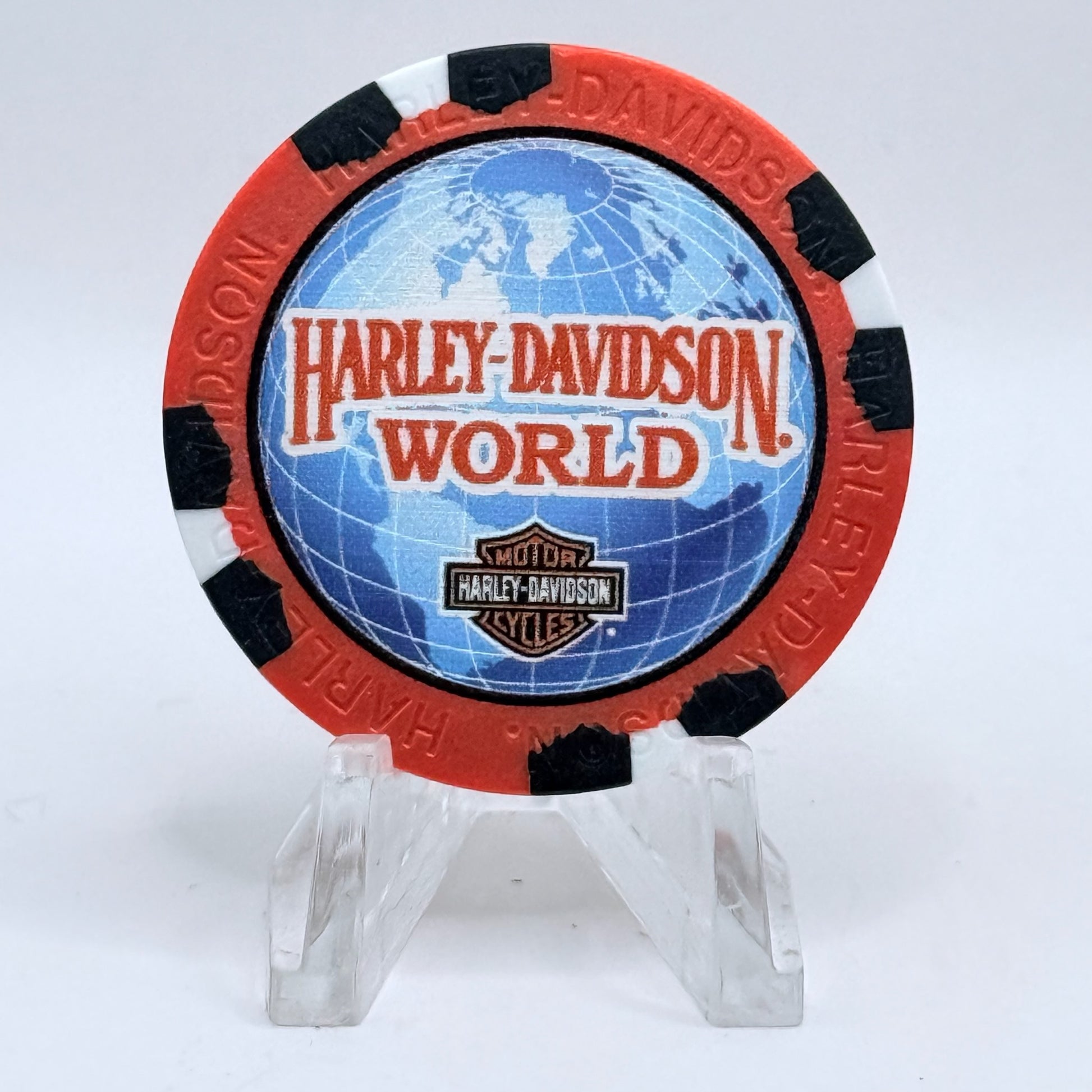 Harley-Davidson - World Oklahoma City Oklahoma Series 4 Advertising Chips