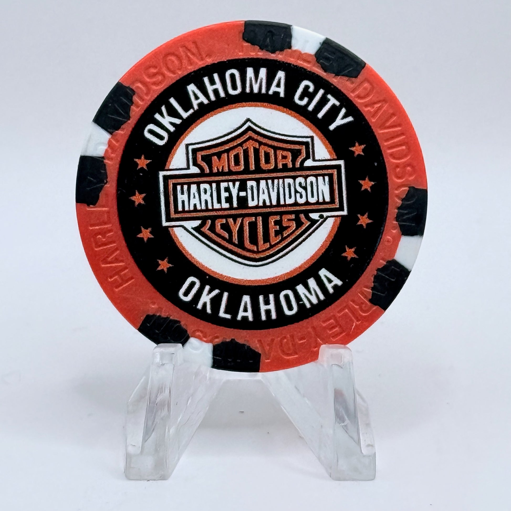 Harley-Davidson - World Oklahoma City Oklahoma Series 4 Advertising Chips