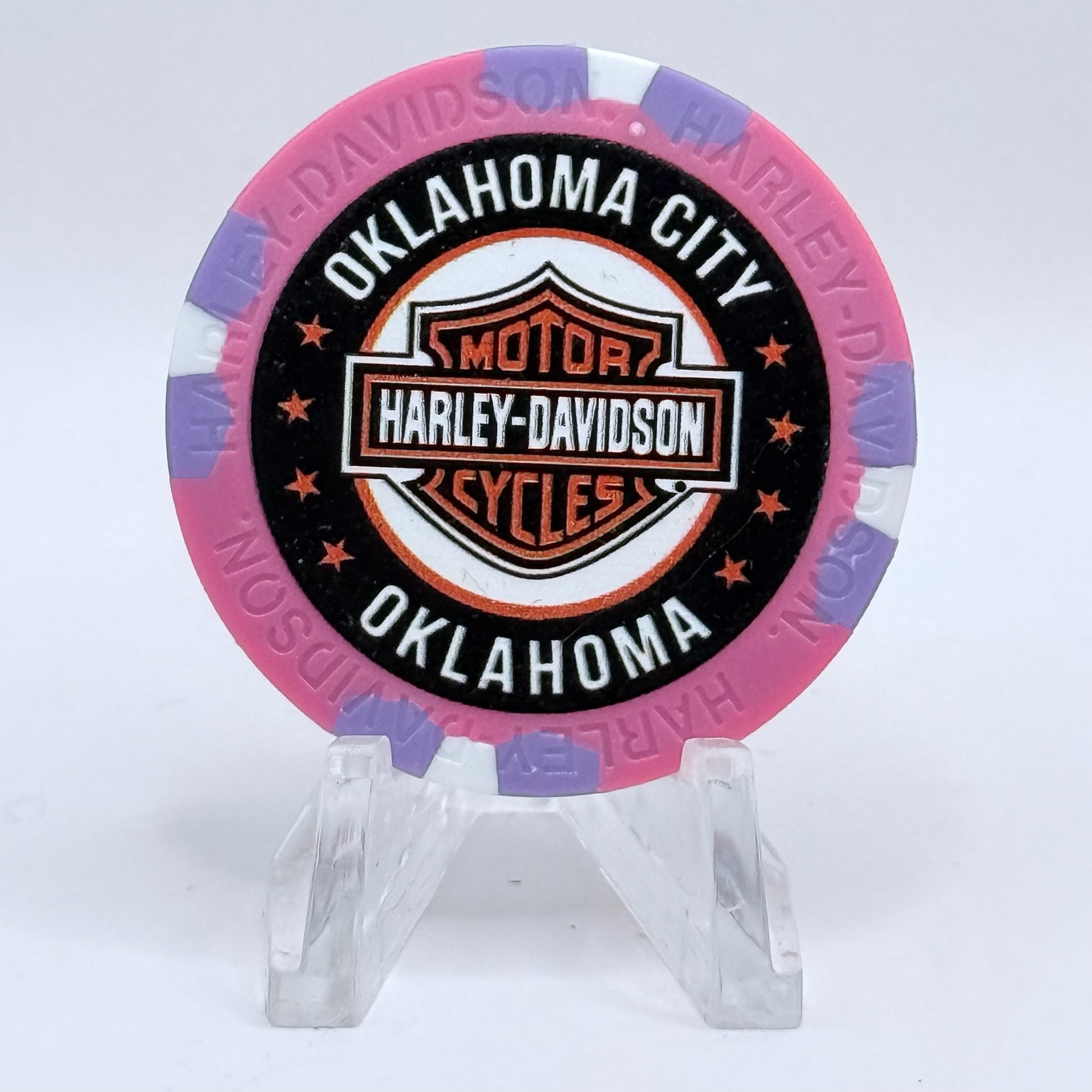 Harley-Davidson - World Oklahoma City Oklahoma Series 4 Advertising Chips