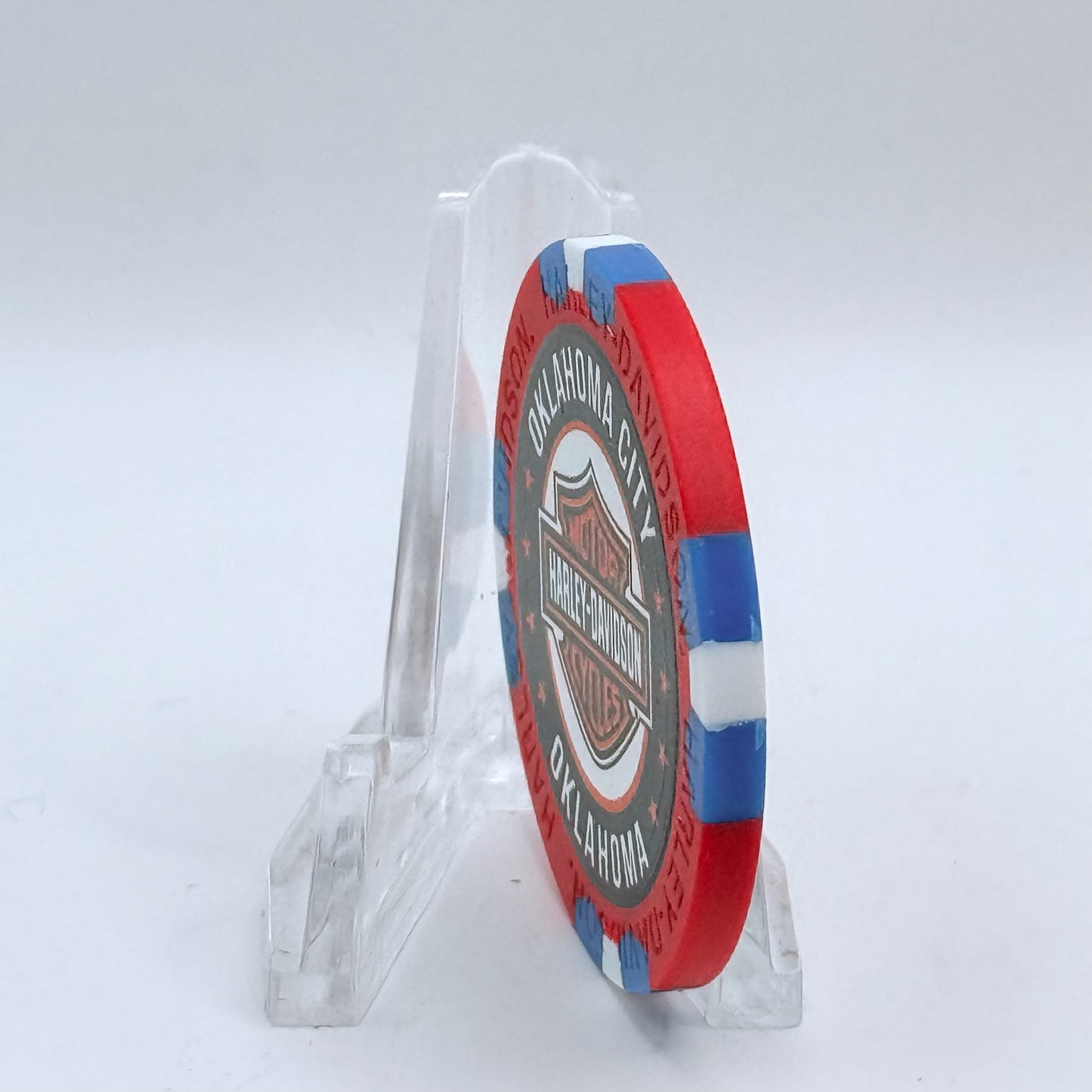 Harley-Davidson - World Oklahoma City Oklahoma Series 4 Advertising Chips